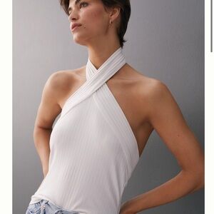 Anthropologie Ribbed Halter